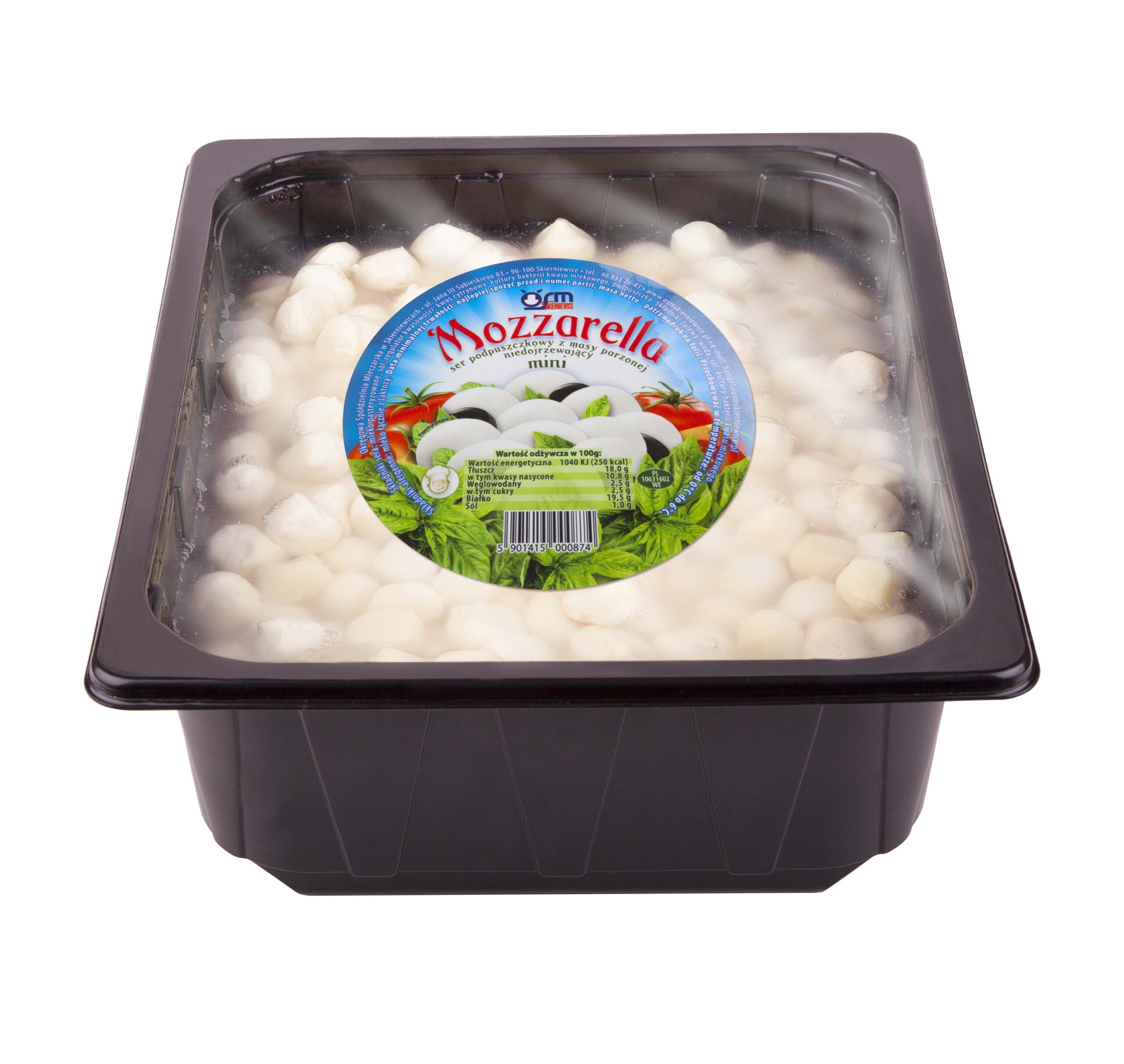 Mozzarella mini in brine tray 3.5 kg OSM Skierniewice