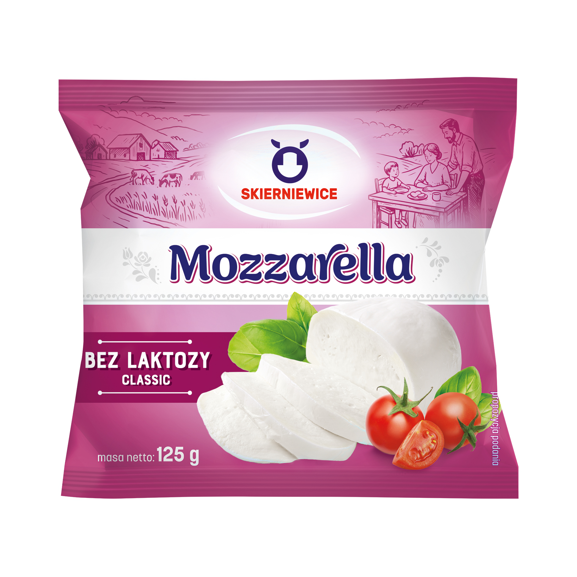Mozzarella Classic bez laktozy w zalewie 125 g OSM Skierniewice