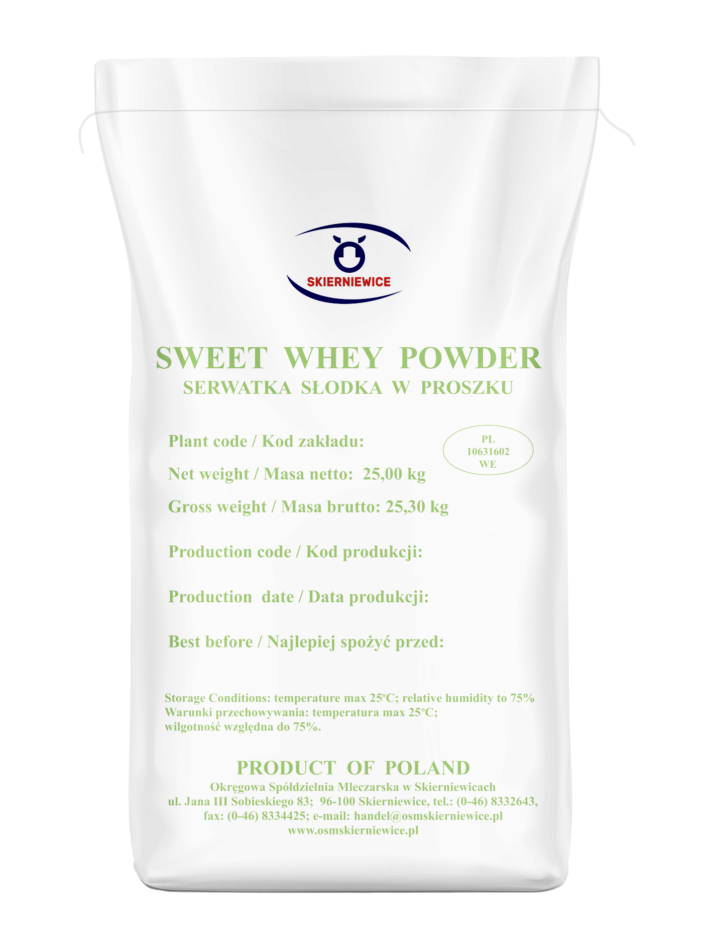 Whey powder 25 kg OSM Skierniewice